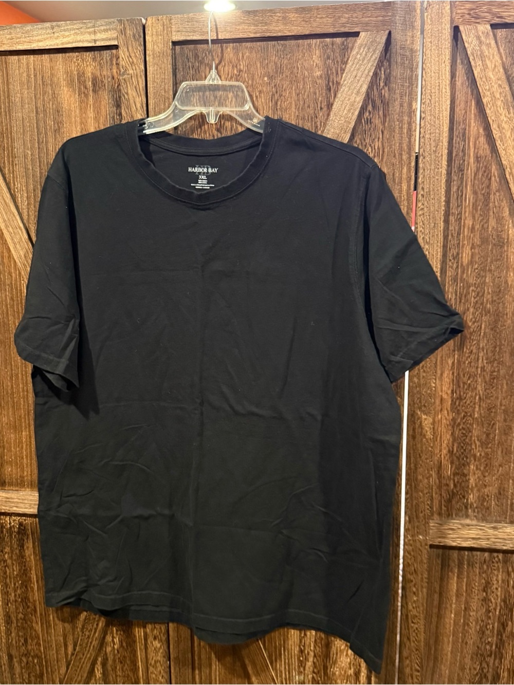 Harbor Bay Black Classic Crew Neck T-Shirt - Men's